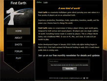 Tablet Screenshot of firstearthgame.com